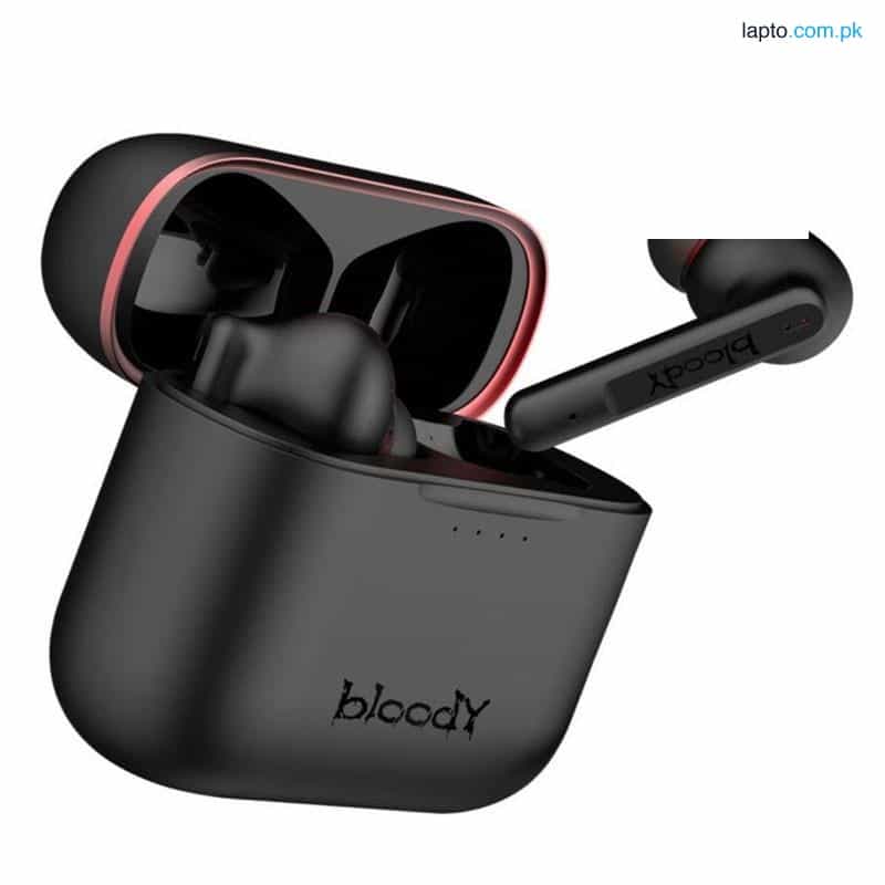 A4TECH BLOODY M90 (BLACK+RED) Wireless Gaming Earbuds 1