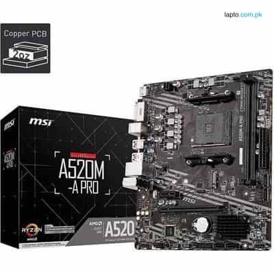 MSI A520M-A PRO Gaming Motherboard - High-Performance AMD AM4 Solution for Gamers and Professionals 1