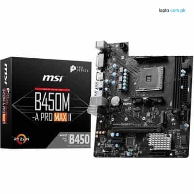 MSI B450M-A PRO MAX II AMD AM4 Motherboard | Ryzen™ 5000 Support, DDR4 Boost, and Pro-Level Performance 1