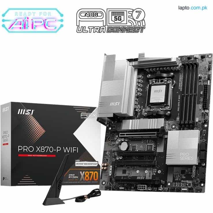 MSI PRO X870-P WiFi ProSeries Motherboard | AMD AM5 | High-Performance Professional Board 1