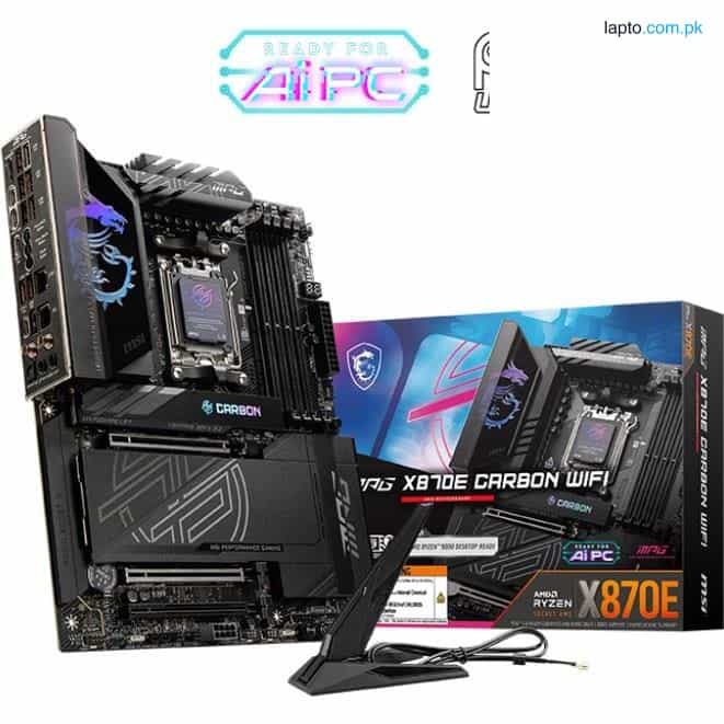 MSI MPG X870E Carbon WiFi Motherboard | AM5 DDR5 Gaming Power 1