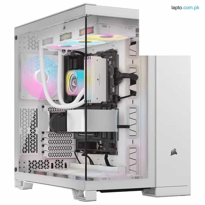 Corsair 6500X Mid-Tower Dual Chamber ATX PC Case - White 1