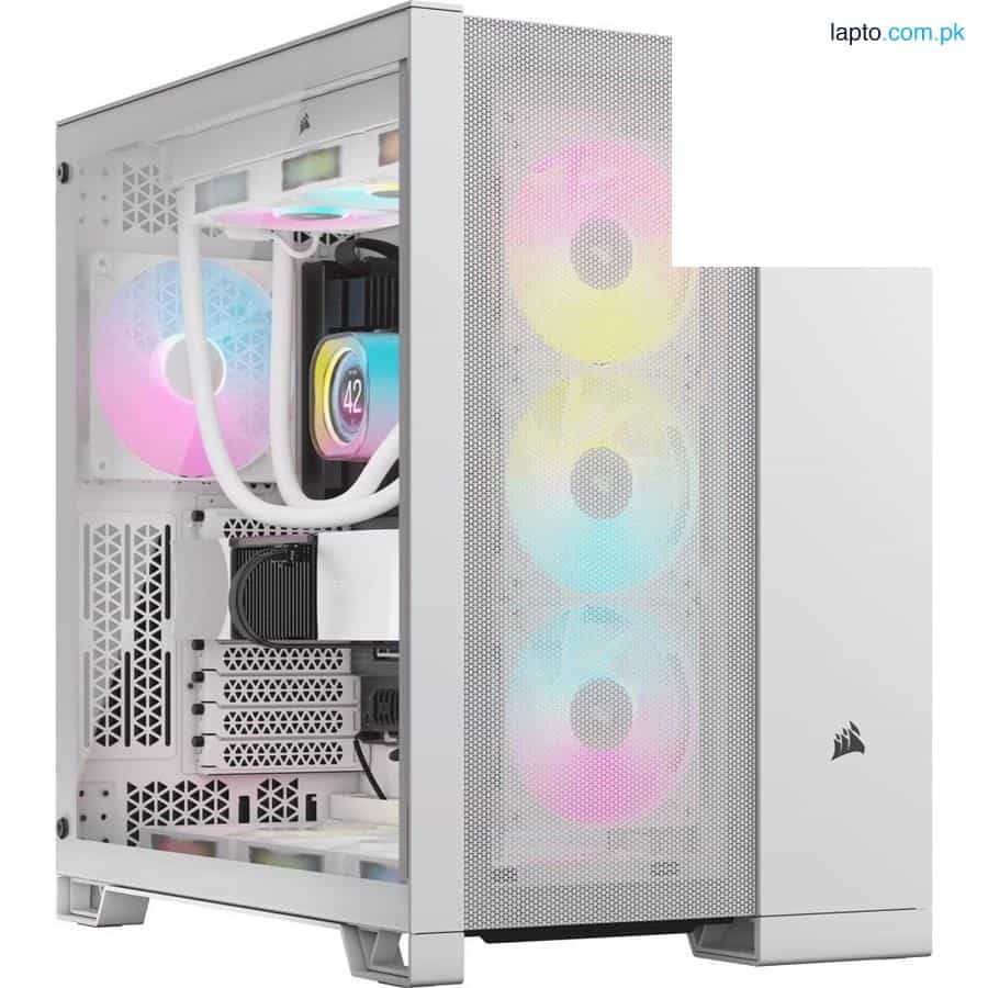 Corsair 6500D Airflow | Tempered Glass Dual Chamber PC CASE - CC-9011260-WW - White 1