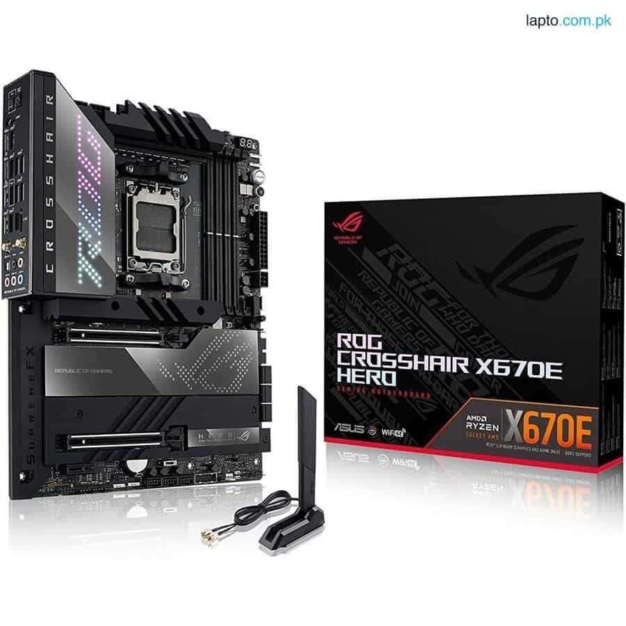 Asus ROG Crosshair X670E Hero AMD AM5 ATX Motherboard - PCIe 5.0, WiFi 6E, DDR5 Support 1