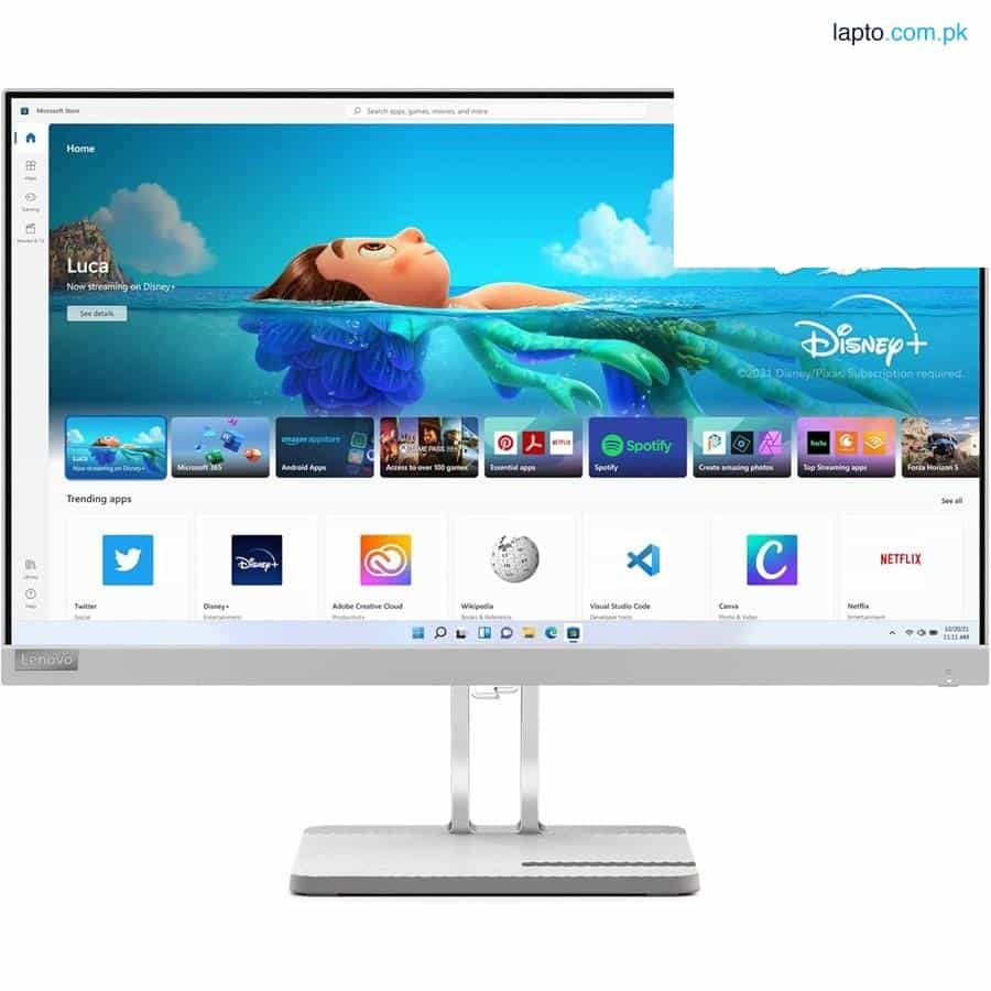 Lenovo L24e-40 Monitor | 23.8" FHD VA 100Hz AMD FreeSync Cloud Grey 1