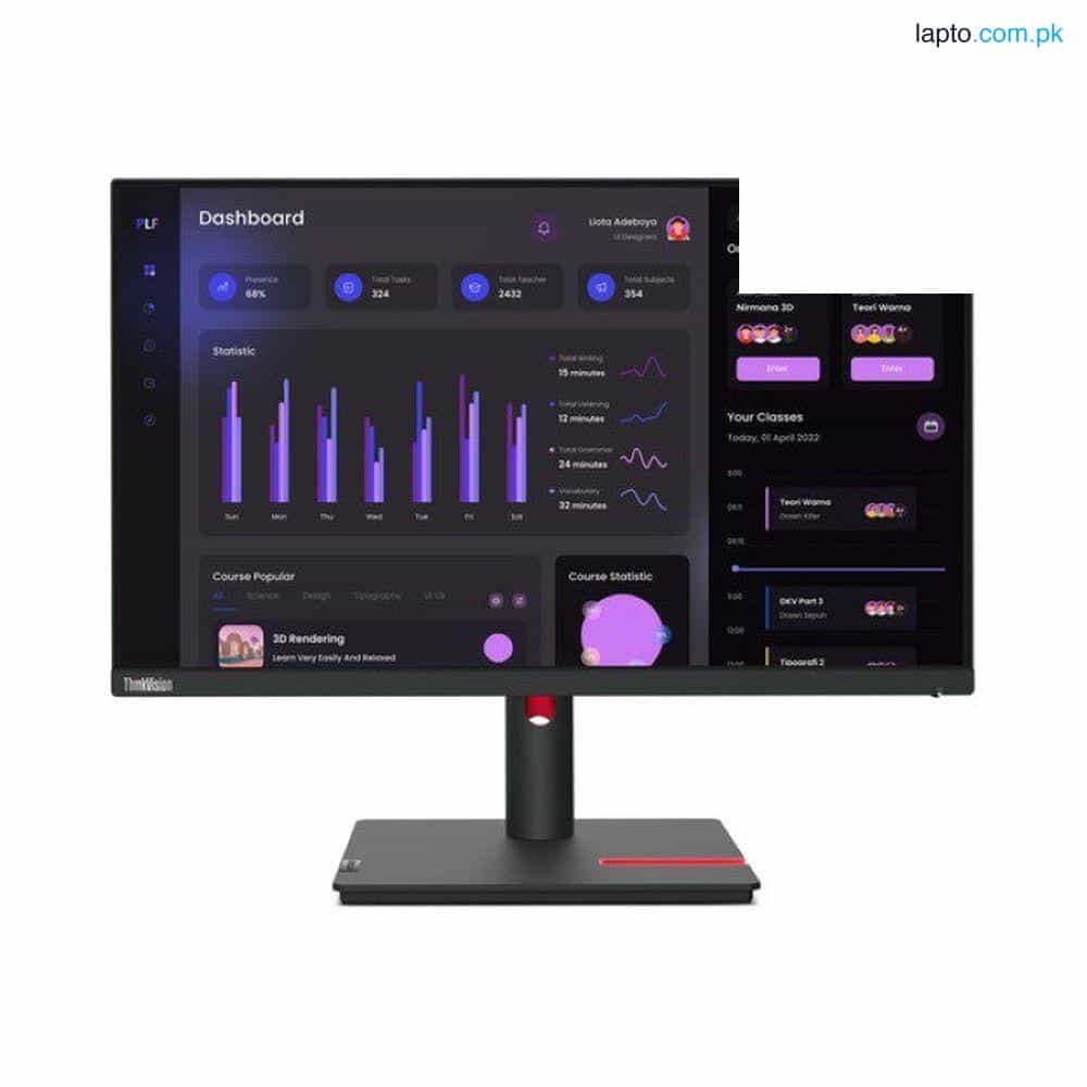 Lenovo L24e-40 Monitor | 23.8" FHD VA 100Hz AMD FreeSync Cloud Grey 4