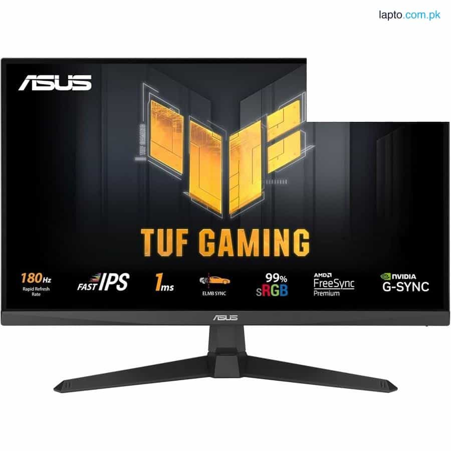 ASUS TUF Gaming VG279Q3A 27” 1080P Monitor – Full HD, 180Hz, 1ms, Fast IPS, Extreme Low Motion Blur Sync, FreeSync Premium, G-SYNC Compatible, Variable Overdrive, 99% sRGB, DisplayPort, HDMI 1