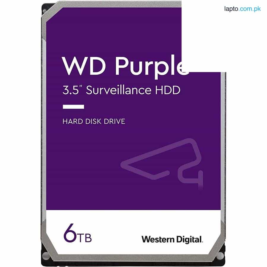 WD Purple Surveillance Hard Drive 6TB WD63PURZ SATA 6Gb/s 3.5" 256MB Cache 1