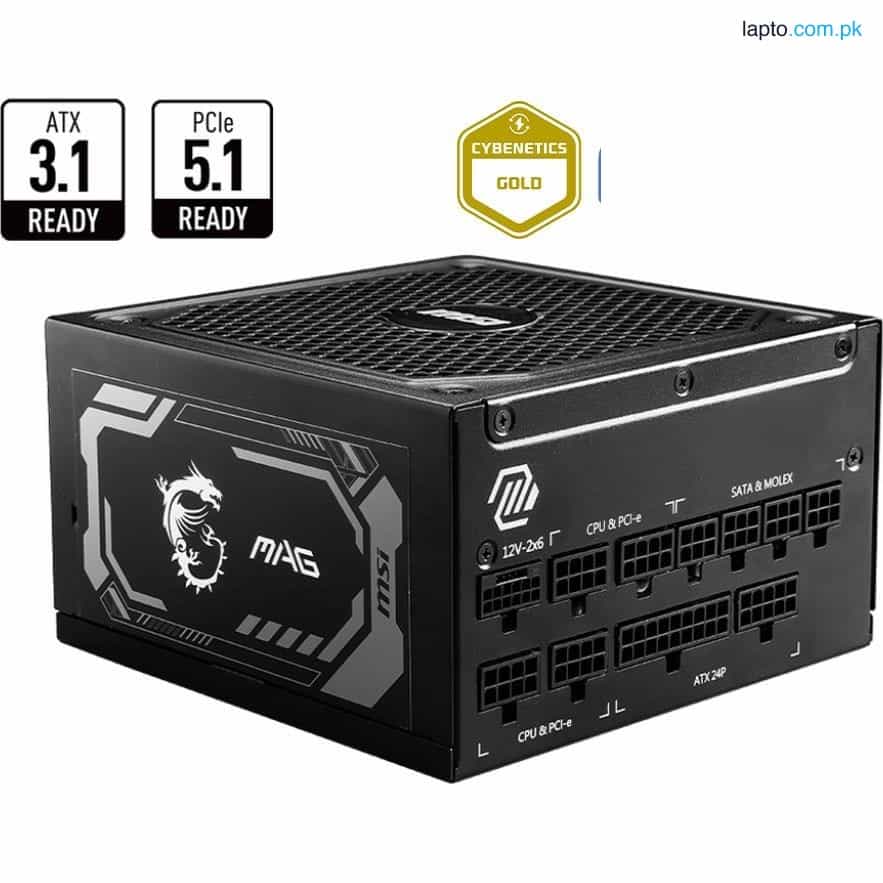 MSI MAG A1250GL PCIE5 PSU | ATX 3.1 Ready, PCIe CEM 5.1, 80 PLUS Gold Certified, Fully Modular 1