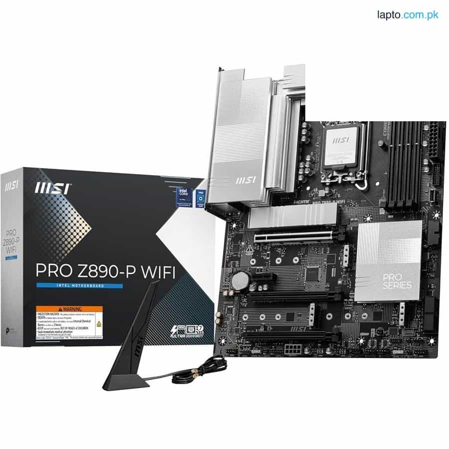MSI PRO Z890-P WIFI ProSeries Motherboard, Supports Core Ultra Series 2 Intel Processors, LGA 1851 1