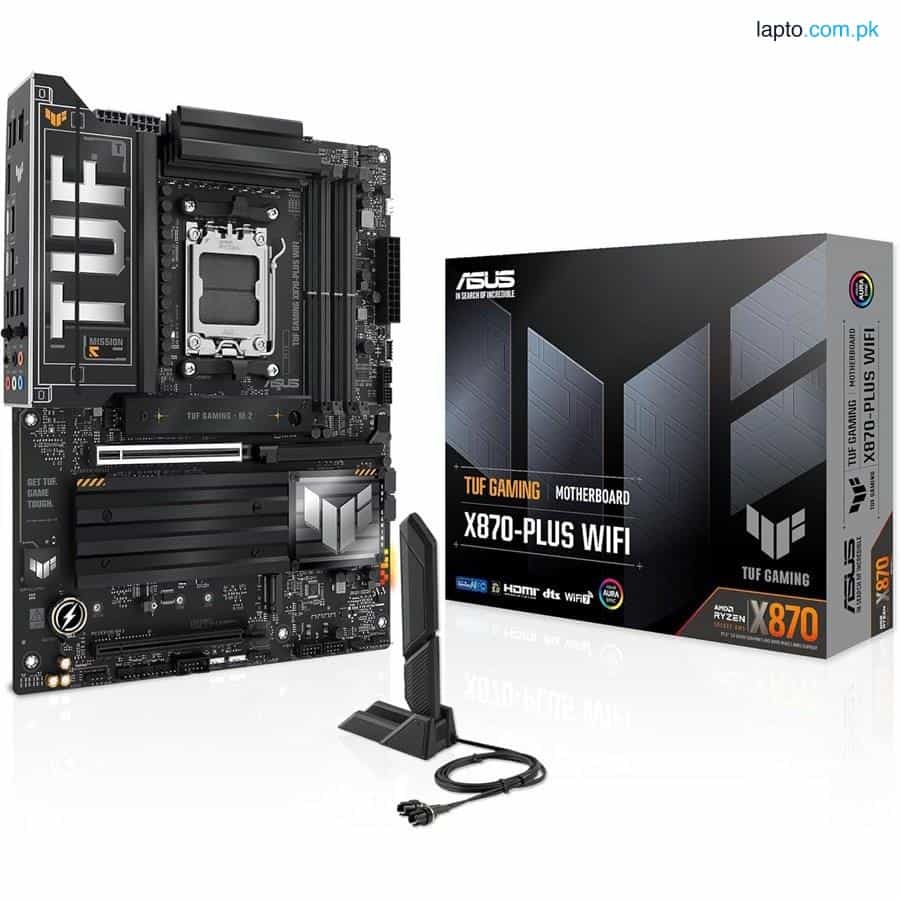 ASUS TUF Gaming X870-PLUS WiFi AMD AM5 X870 ATX Motherboard | DDR5, PCIe 5.0 Ready, Four M.2 Slots, Wi-Fi 7, 2.5Gb LAN, HDMI, USB4® 40Gbps, SATA 6 Gbps, USB 20Gbps Type-C 1