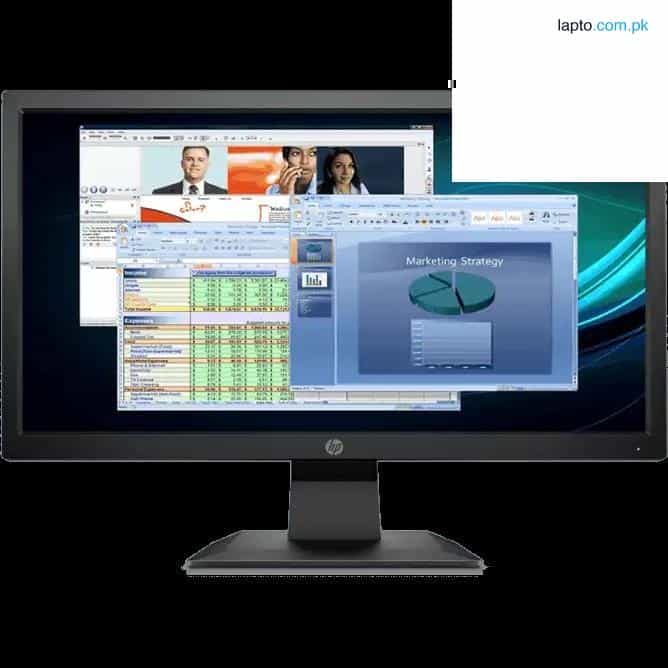 HP 24'' 24mh LED Monitor FHD (1920 x 1080) Flat IPS 1 DisplayPort™ 1.2 (with HDCP support), 1 HDMI 1.4 (with HDCP support), 1 VGA Dual speakers (2W per channel) (3 Year Warranty) 4