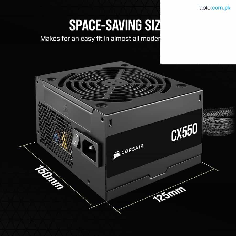 Corsair CX Series CX550 550W 80 Plus Bronze ATX Power Supply 1