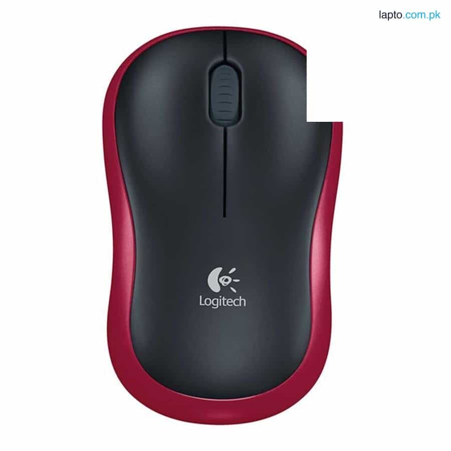 Logitech M185 Wireless Mouse - Red 1