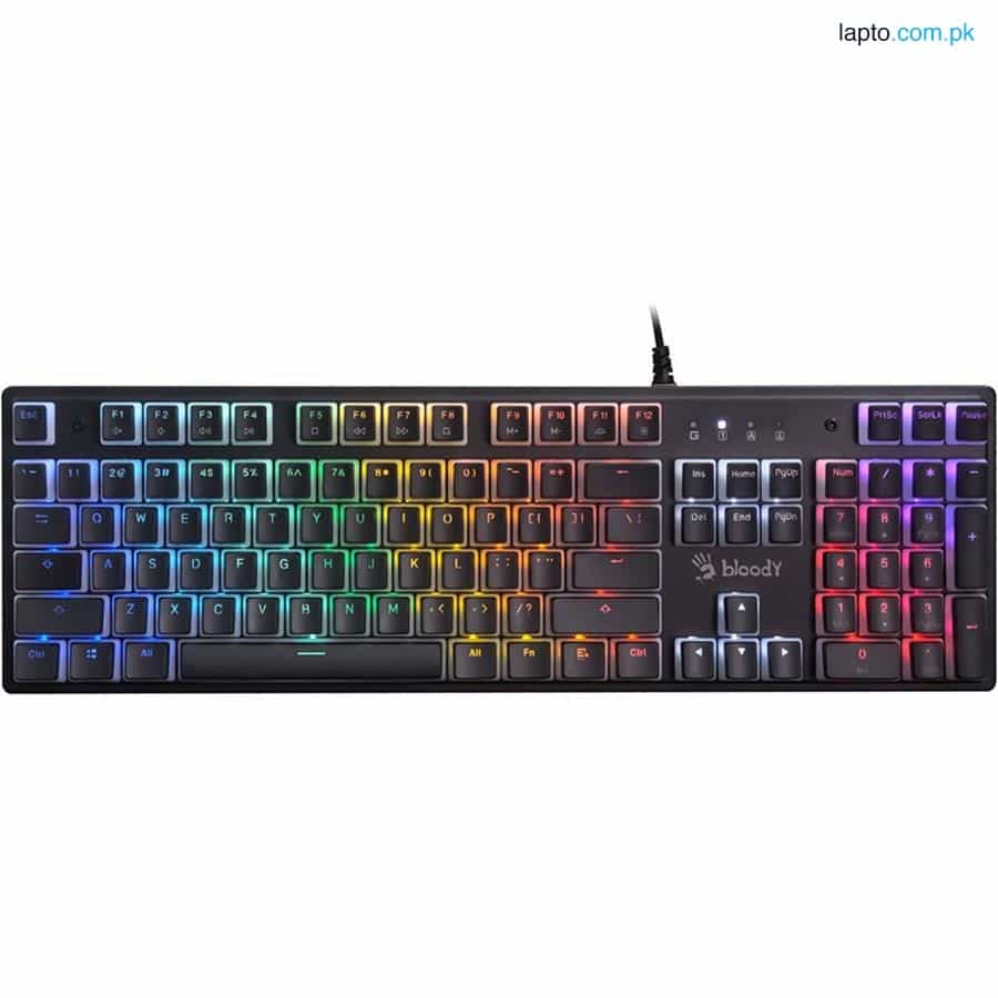 Bloody S520N RGB Mechanical Switch Gaming Keyboard - Pudding Black | BLMS Red Plus Mechanical Switch 1