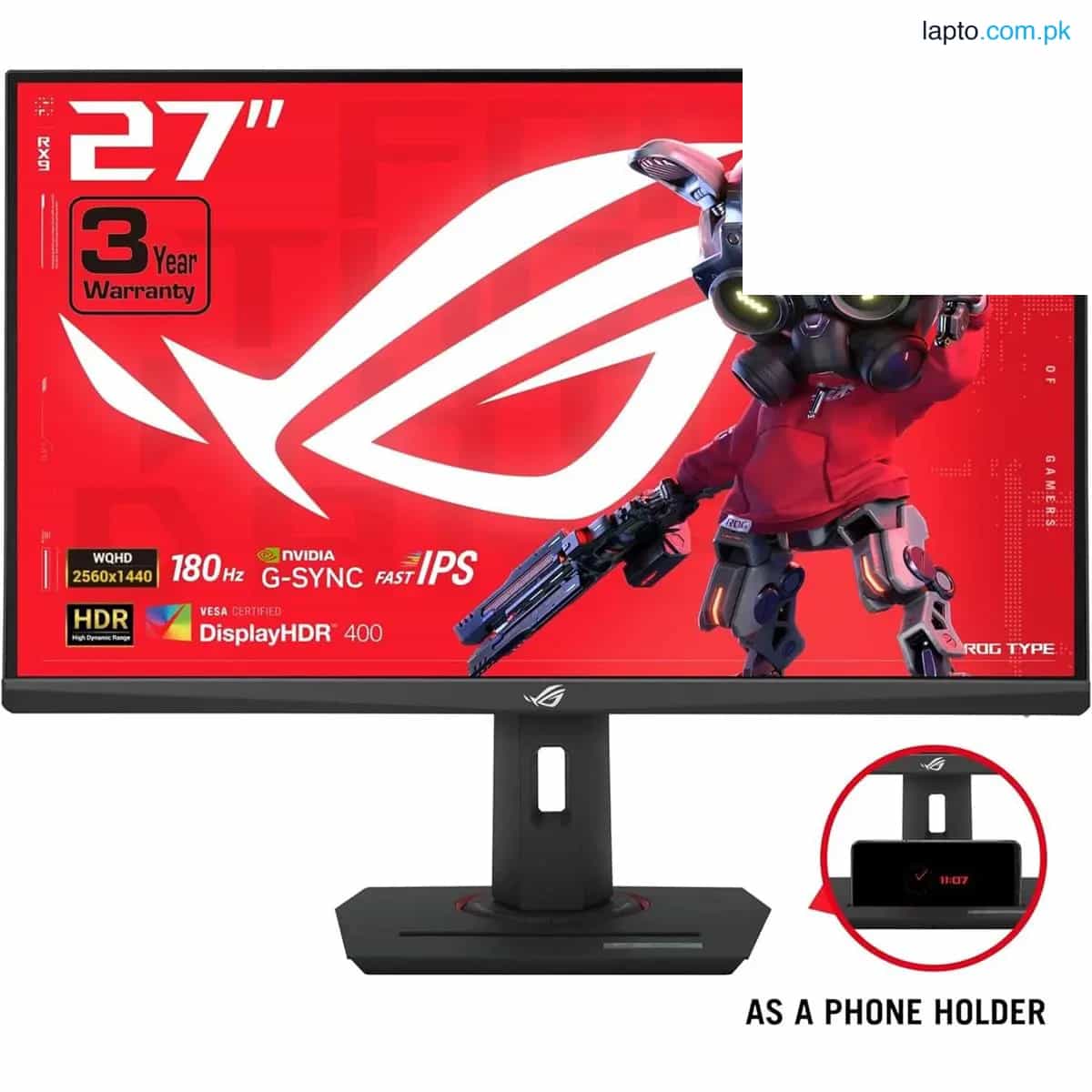 ASUS ROG STRIX XG27ACS 27QHD (2560x1440) HDR400 USB-C GAMING PC 1