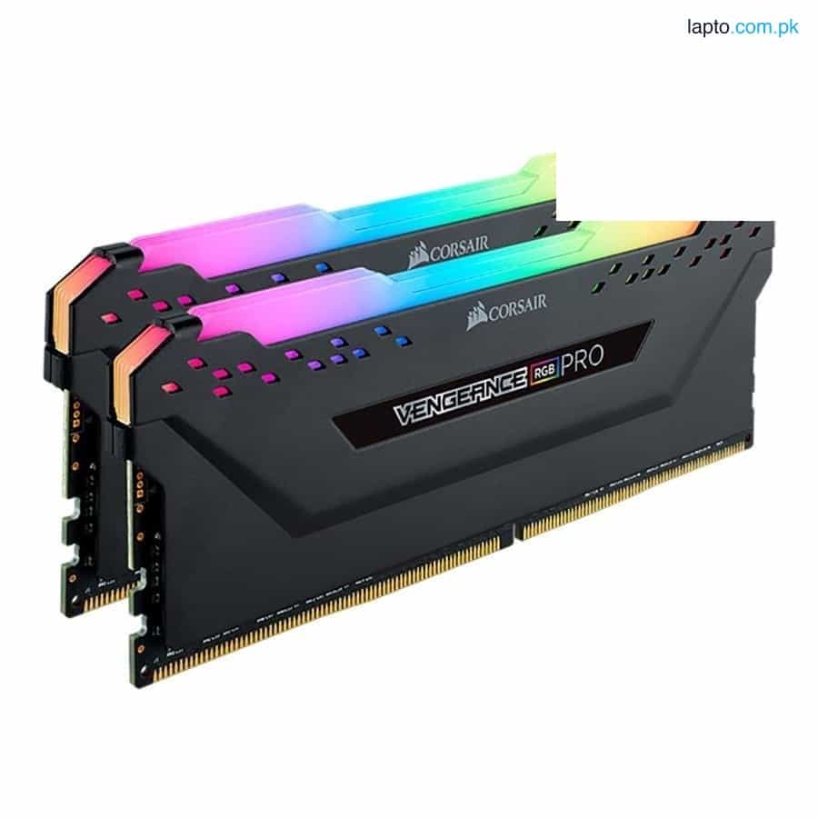 Corsair VENGEANCE® RGB PRO 16GB (2 x 8GB) DDR4 DRAM 3600MHz C18 Memory Kit — Black 1