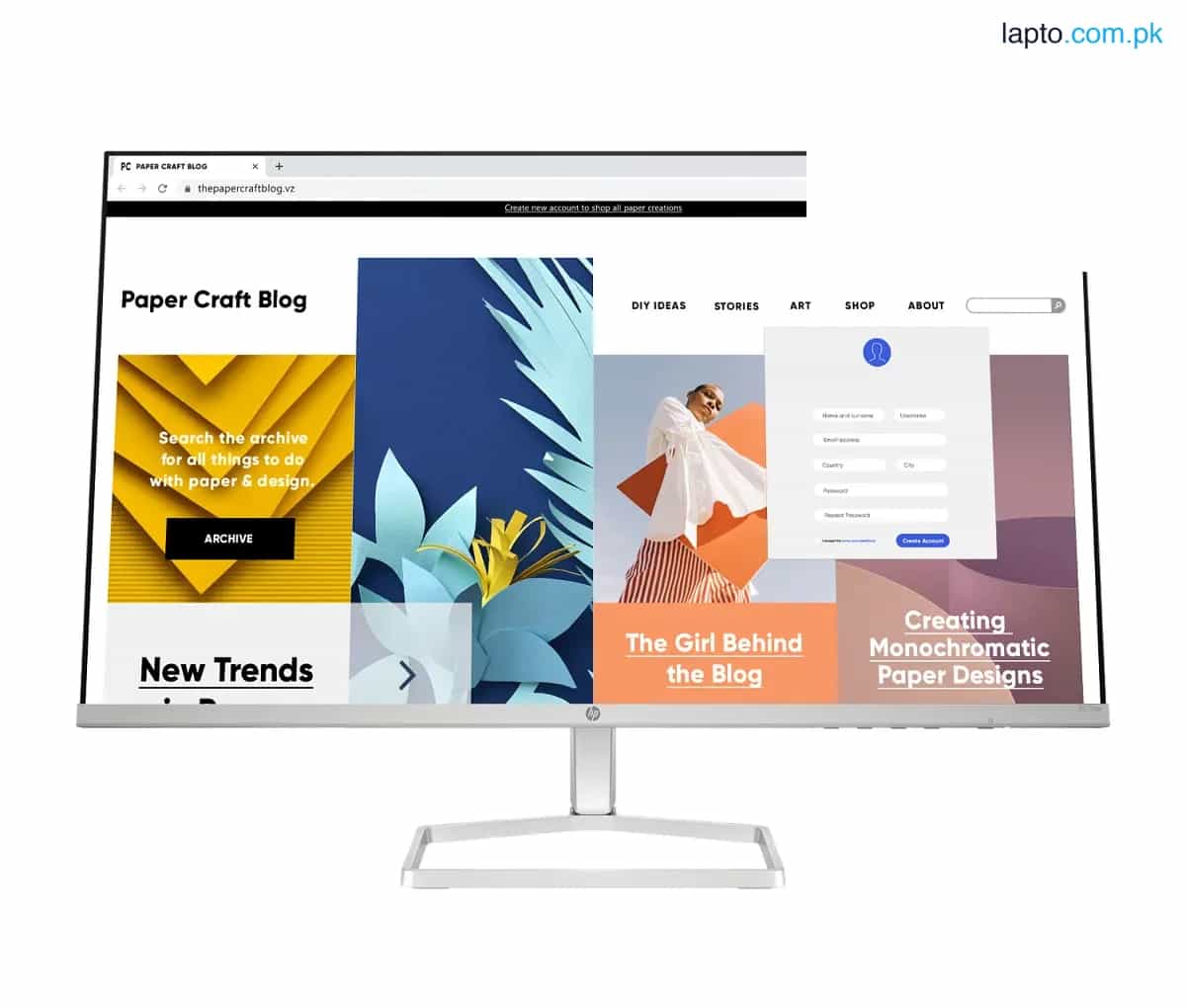 HP Series 5 27 inch FHD White Monitor - 527sw 1