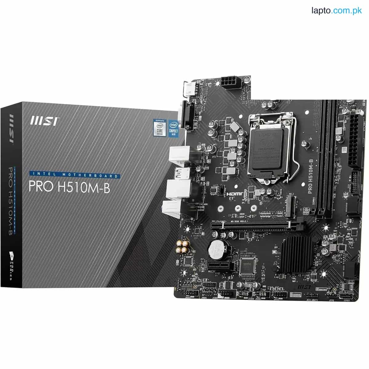 MSI Pro H510M-B Intel 10/11th Gen microATX Motherboard 1