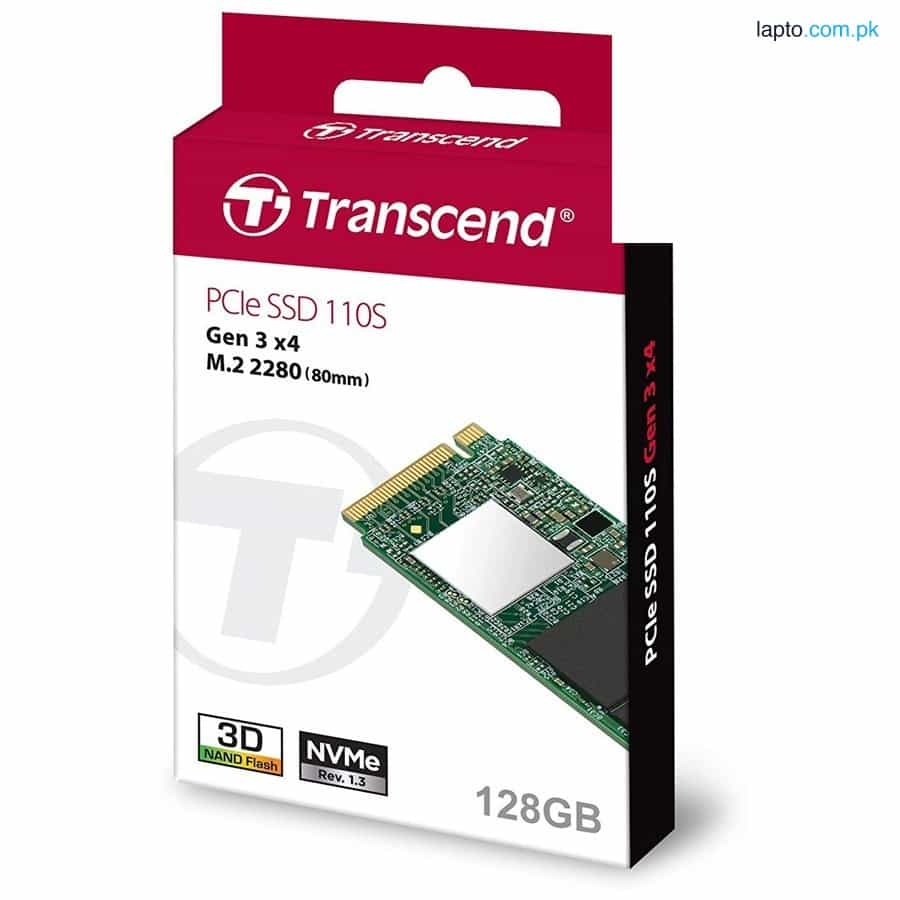 Transcend PCIe SSD 110S 128GB NVMe PCIe M.2 Solid State Drive TS128GMTE110S 1