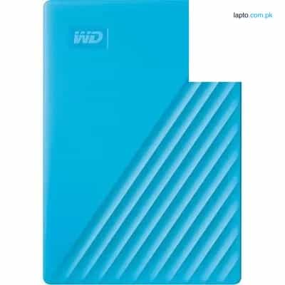 WD My Passport External Hard Drive 2TB USB 3.2 Gen 1, 256-Bit AES Hardware Encryption, Sky 1