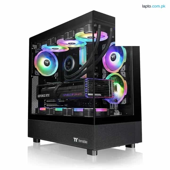 Thermaltake View 270 TG ARGB Black Mid Tower E-ATX PC Case - Preinstalled 1 x CT140 ARGB Fans 1