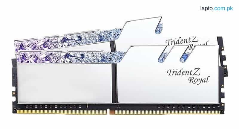 G.SKILL Trident Z Royal Series Silver 16GB (8GBx2) RGB DDR4 3600MHz Desktop Memory 1