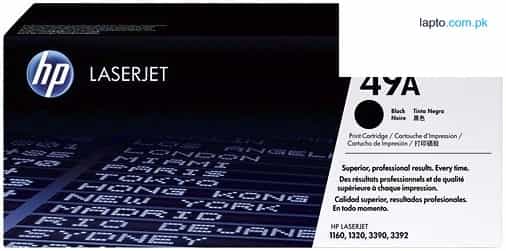 HP 49A Black Original LaserJet Toner Cartridge, Q5949A 1