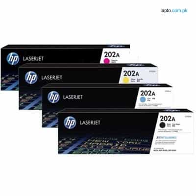 HP 202A Black, Cyan, Magenta, Yellow Toner Cartridges (CF500A, CF501A, CF502A, CF503A) 1