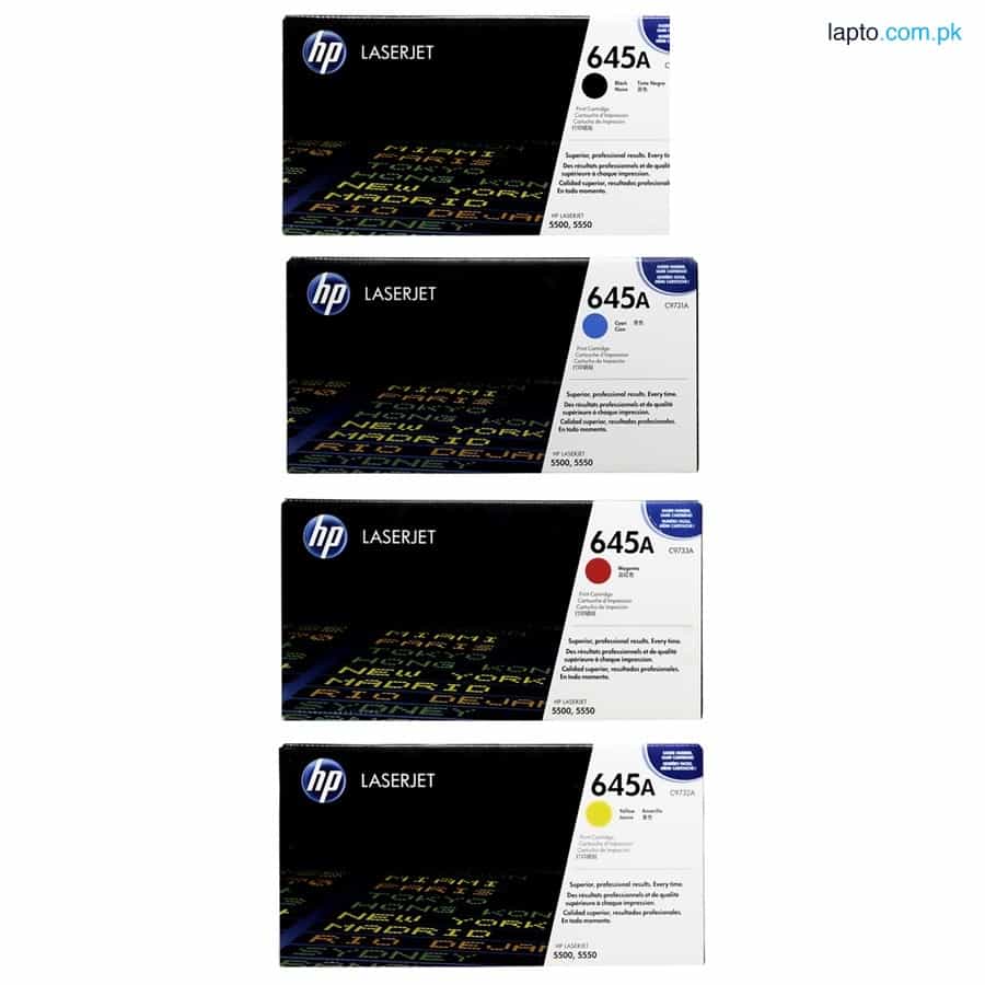 HP 645A Toner Set Black, Cyan, Magenta, Yellow 1