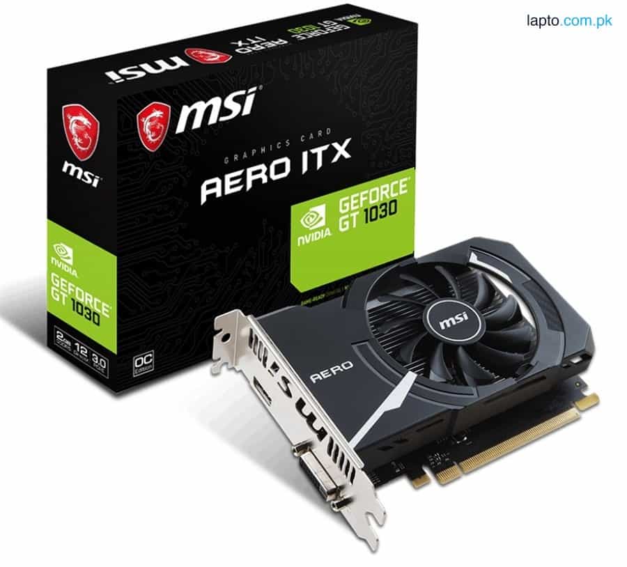 MSI GeForce® GT 1030 AERO ITX 2GD4 OC 2GB 64-bit 1
