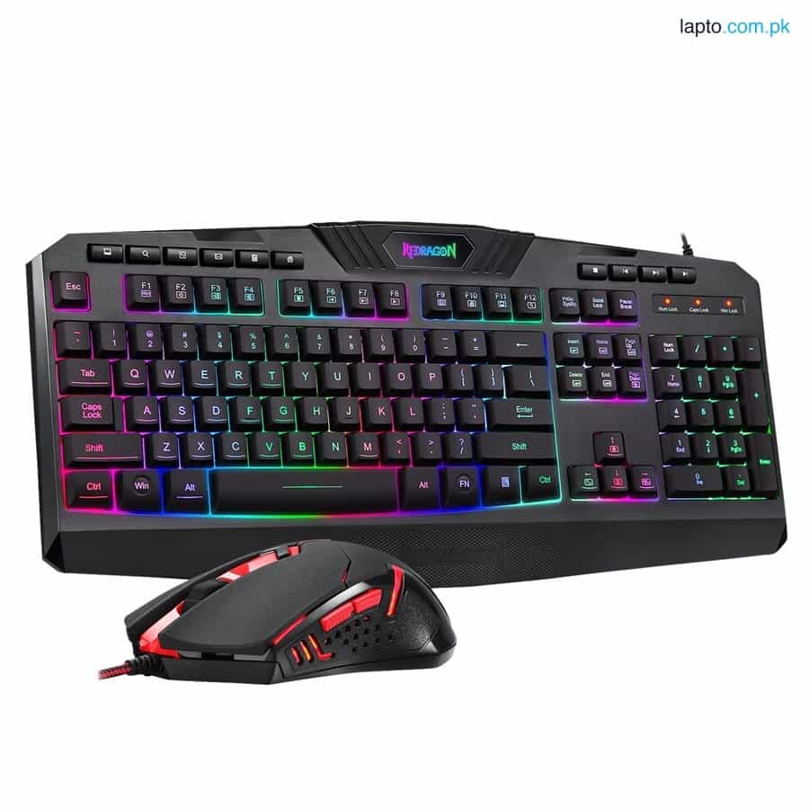 Redragon S101-3 Wired Gaming Keyboard and Mouse Combo, RGB Backlit Gaming Keyboard with Multimedia K 1