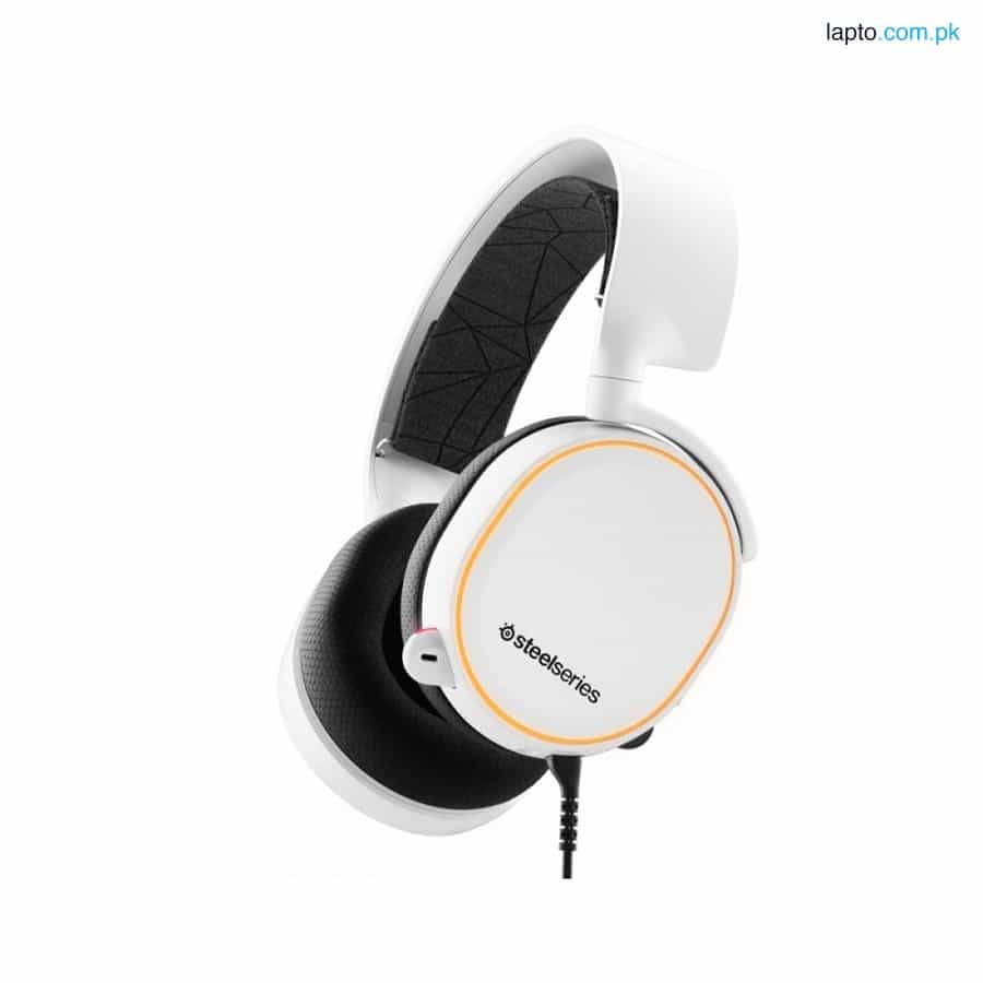 SteelSeries Arctis 5 (2019 Edition) RGB Illuminated Gaming Headset with DTS Headphone:X v2.0 – White 1