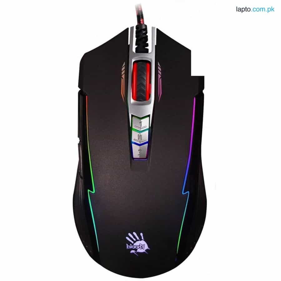 Bloody P93 Light Strike 5K RGB Animation Gaming Mouse - Black 1
