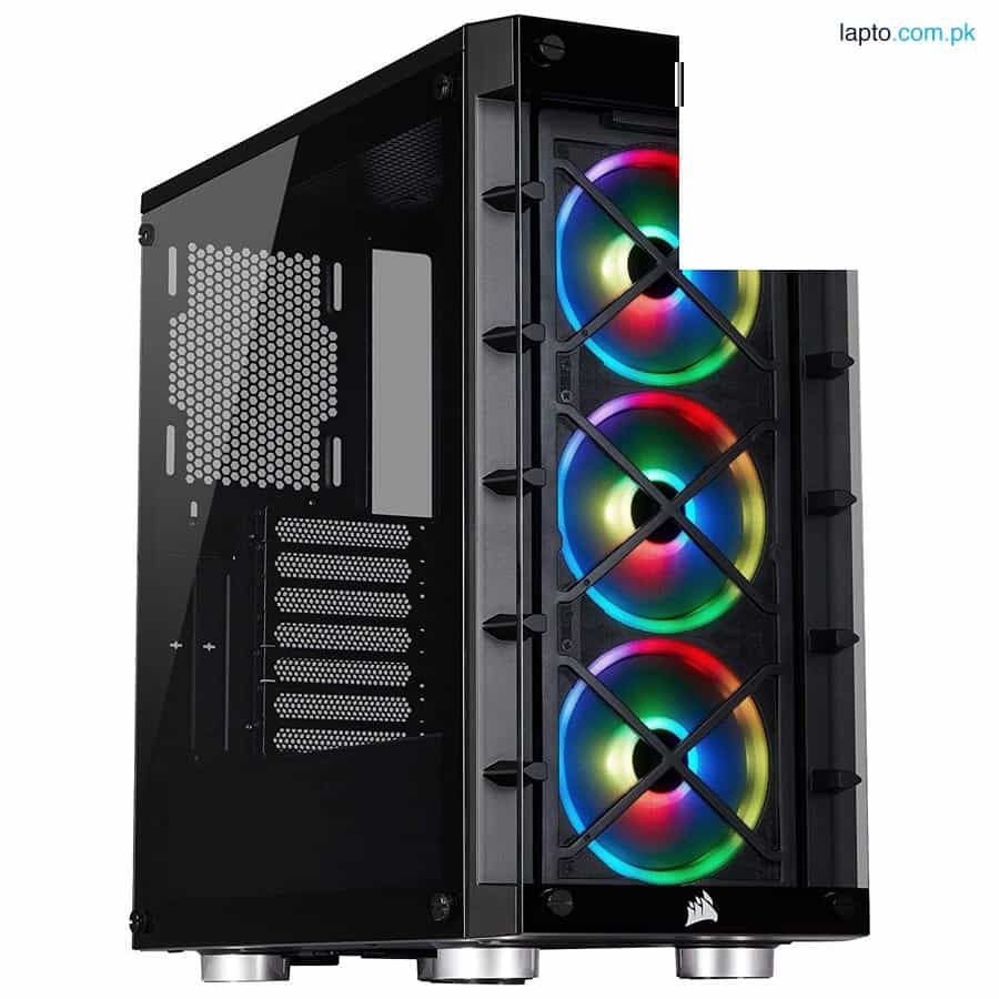 Corsair iCUE 465X RGB Mid-Tower ATX Smart Case — Black CC-9011188-WW 1