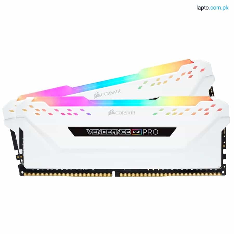 CORSAIR VENGEANCE® RGB PRO 16GB (2 x 8GB) DDR4 DRAM 3600MHz C18 Memory Kit — White 1