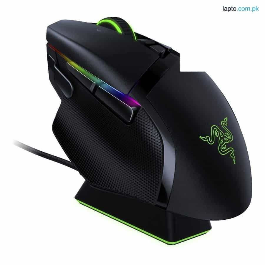 Razer Basilisk Ultimate with Charging Dock Wireless Gaming Mouse with 11 Programmable Buttons RZ01-0 1