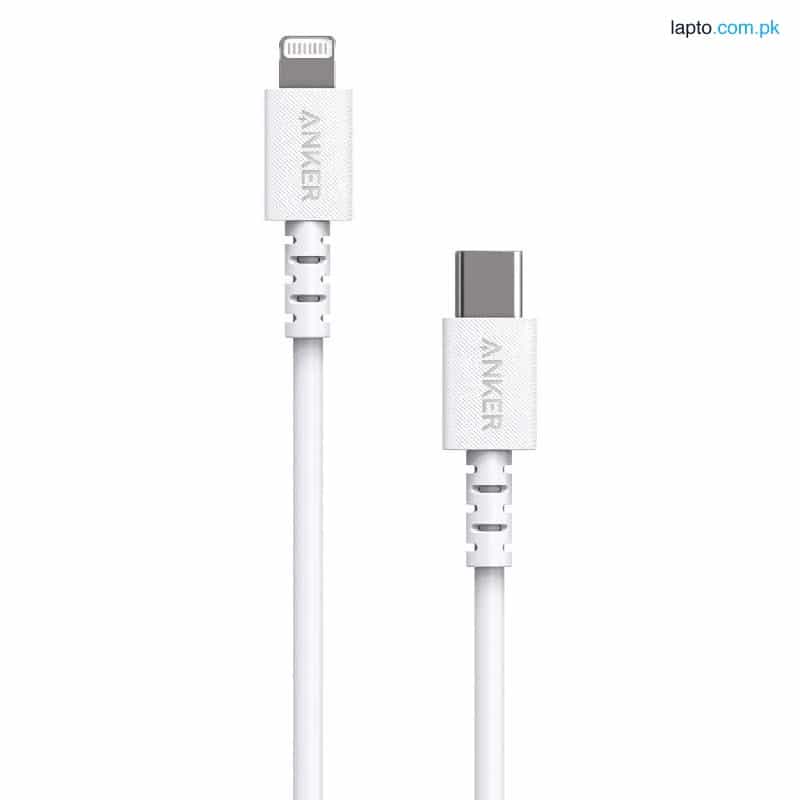 Anker PowerLine Select USB-C Cable w/ Lightning 6ft - white A8613H21 1
