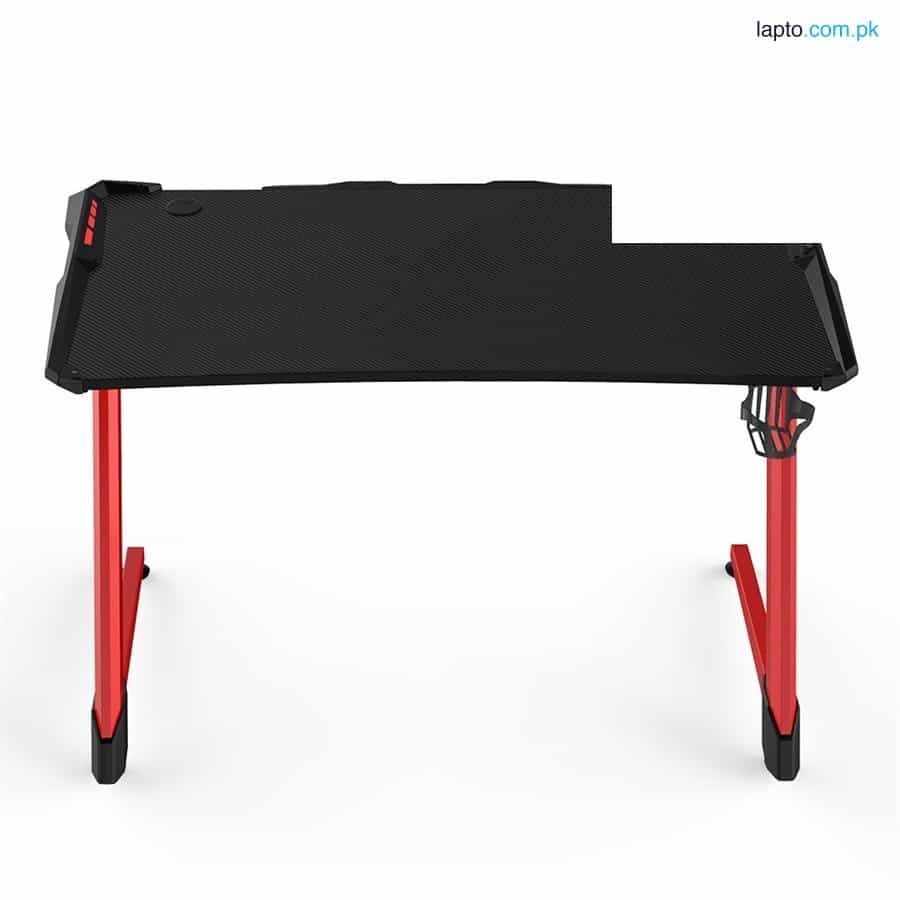 1stPlayer GT1-1264 (Red & Black) Carbon Fiber Gaming Desk 1