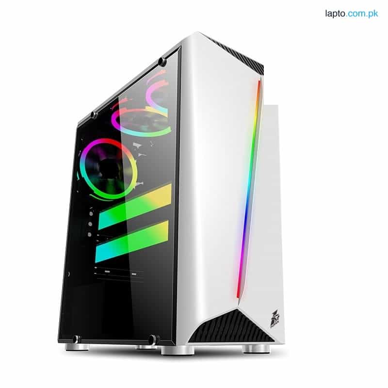 1stPlayer R3 (White) ATX without Fans Mid-Tower Gaming Case 1