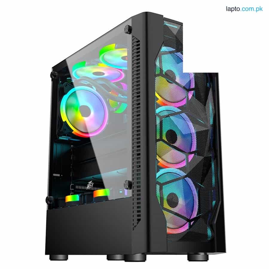 1stPlayer DK series DK-D4 (Black) with 4 Fans ATX Gaming Case 1