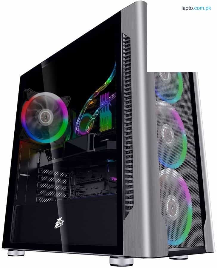1stPlayer DX (Silver) With 4 Fans 230mm Wide Body E-ATX Support Gaming Case 1