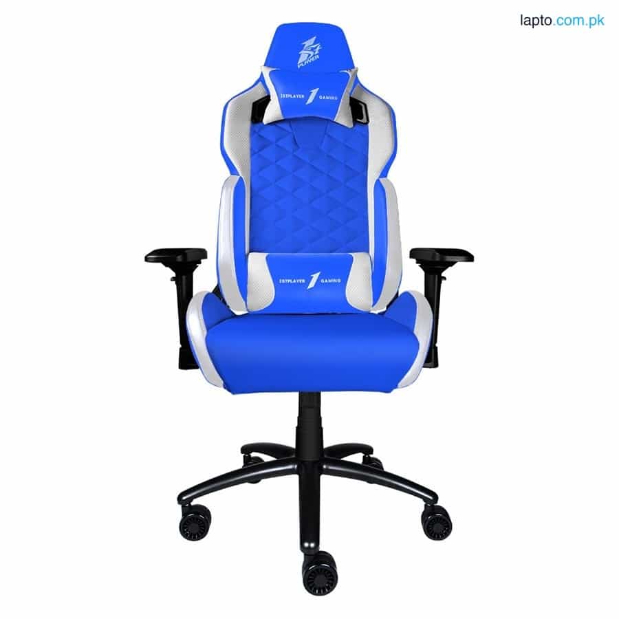 1stPlayer DK2 Blue & White Dedicated to improving gamers Gaming Chair 1