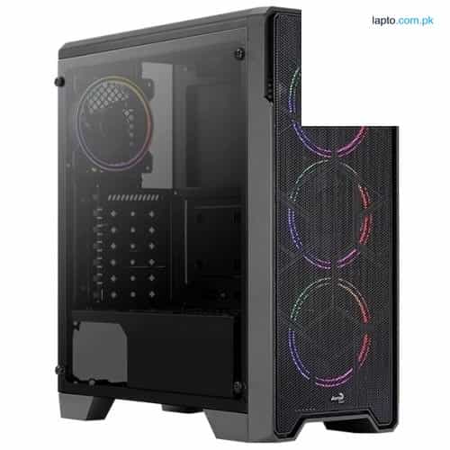 Aerocool Ore Saturn Tempered Glass Edition FRGB Mid Tower Chassis 1