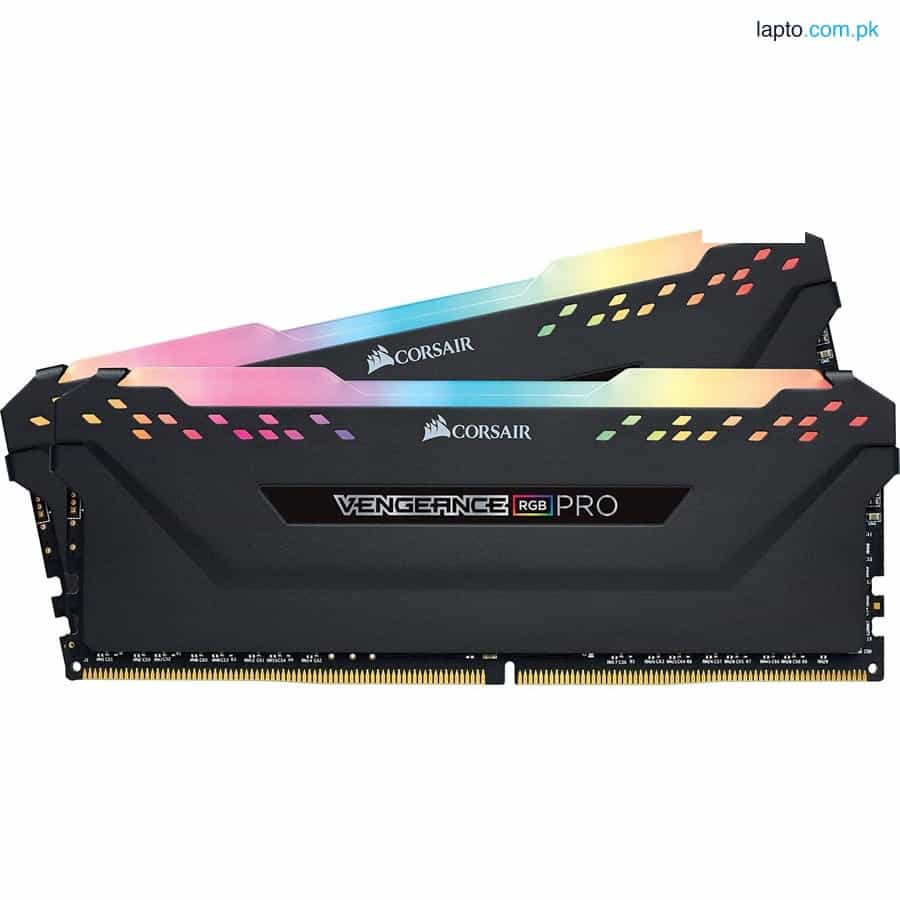 CORSAIR VENGEANCE® RGB PRO 32GB (2 x 16GB) DDR4 DRAM 3600MHz C18 AMD Ryzen Memory Kit — Black 1