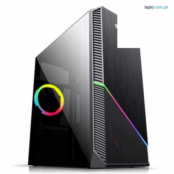 darkFlash V22 White Mid Tower ATX Case Open Door Tempered Glass Panel Casing 2