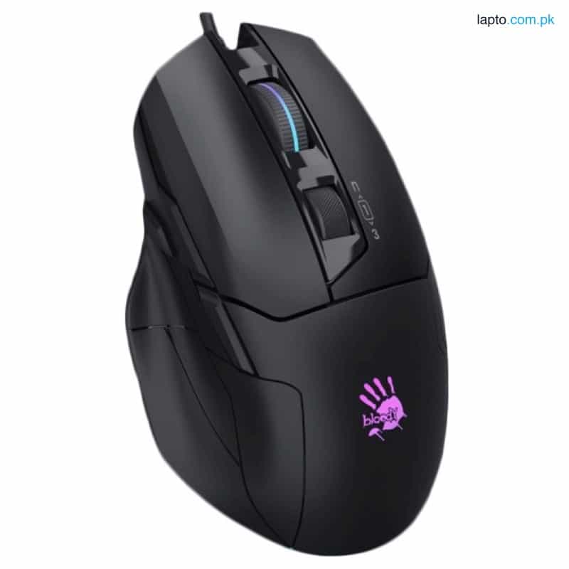 A4Tech Bloody W70 MAX RGB Gaming Mouse - (Black - White) 1