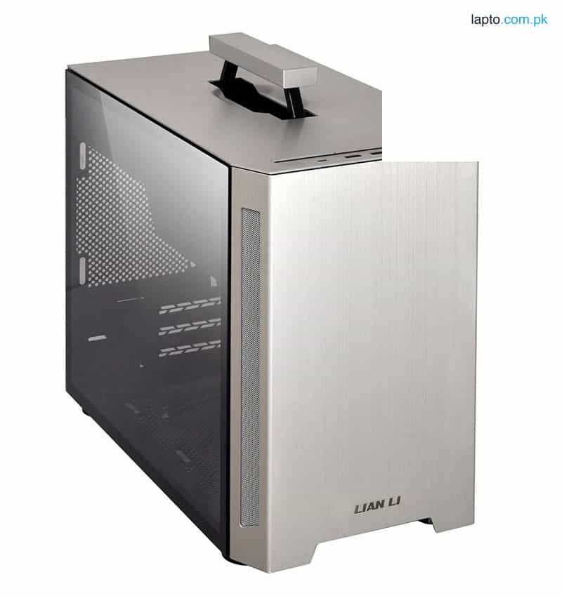 LIAN LI TU150 Aluminium tempered glass ITX case -Silver Color -TU150WA 1