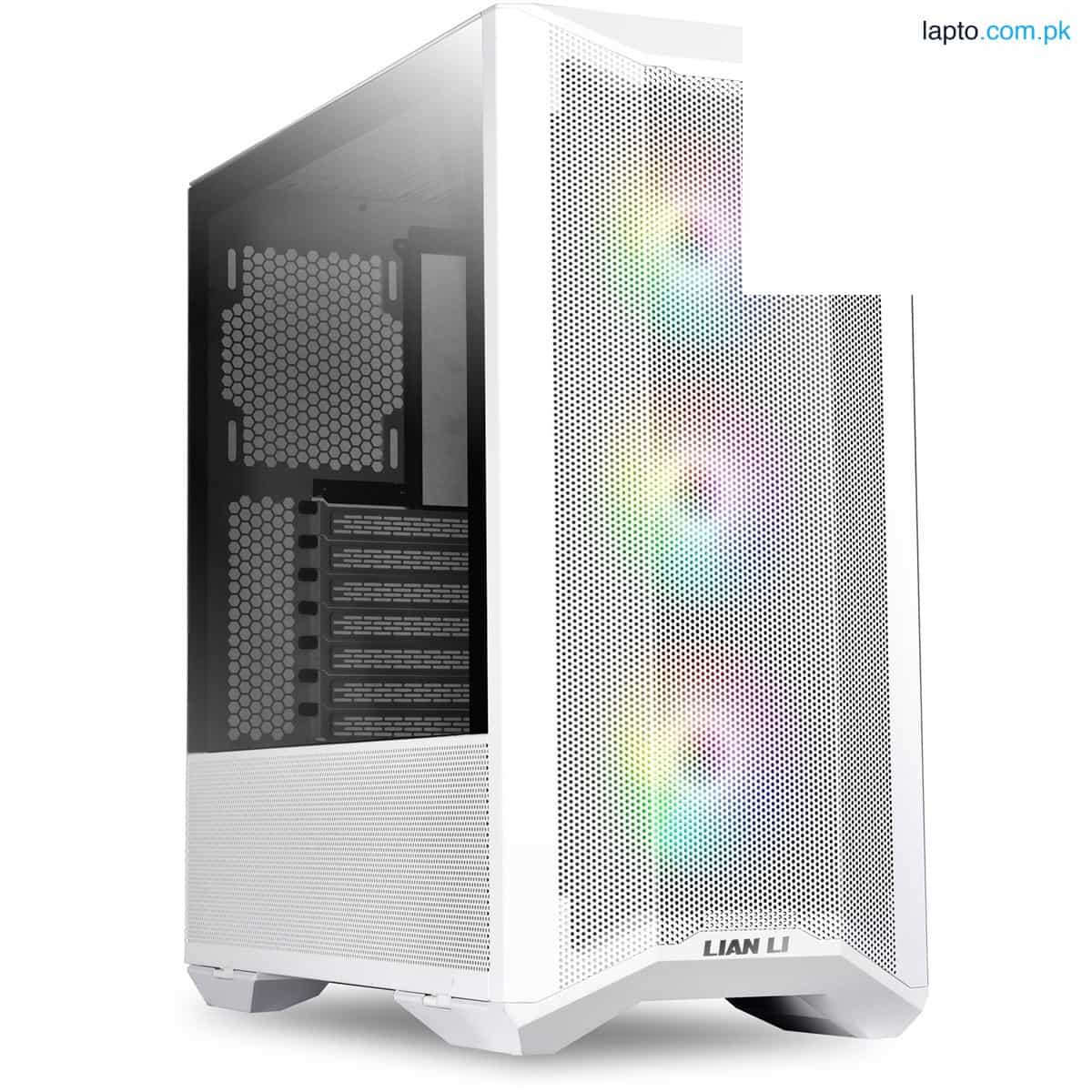 Lian Li LANCOOL II MESH RGB White LAN2MRW Tempered Glass Gaming ATX Case -White Color 1