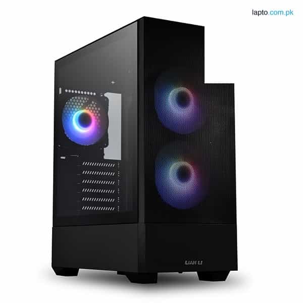 Lian Li LANCOOL 205 Mesh Tempered Glass Side Panel Mid-Tower ATX Computer Case PC Gaming Case (Black 1